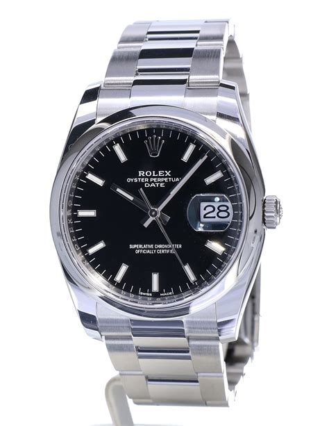 rolex perpetual date nero